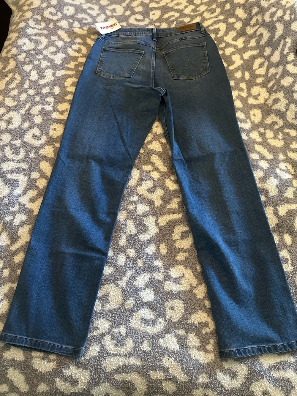 Wrangler High Rise True Straight Fit Jean Stockton Blue NWT Size 10 - Picture 5 of 10
